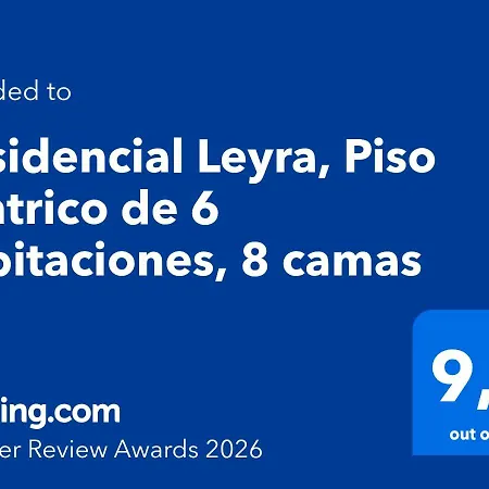 Residencial Leyra, Piso Centrico De 6 Habitaciones, 8 Camas