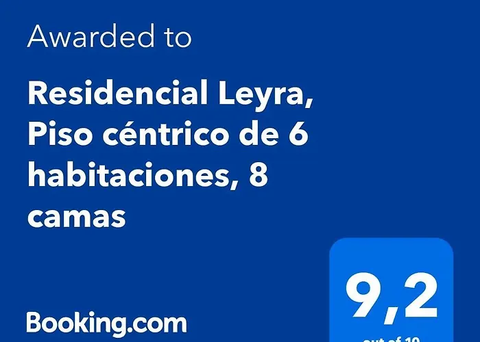Residencial Leyra, Piso Céntrico De 6 Habitaciones, 8 Camas Apartamento